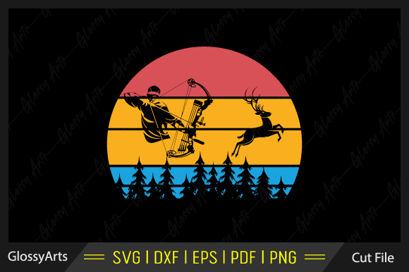 Bow Hunting Retro Vintage Svg Cut File Review