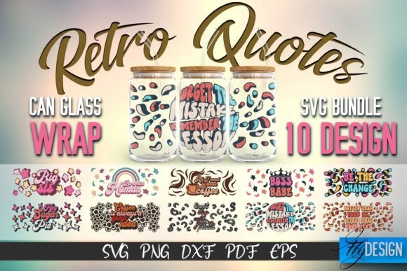 Glass Can Wrap SVG Retro Bundle V.2 Review