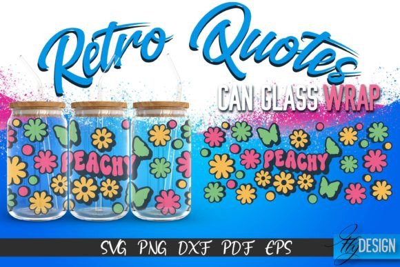 Glass Can Wrap SVG Retro Wrap SVG Review