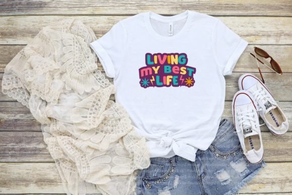 Living Best Life Retro Inspirational SVG Review
