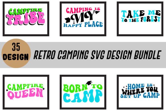 Retro Camping SVG Design Bundle