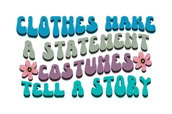 Retro Halloween Svg, Clothes Make a Stat