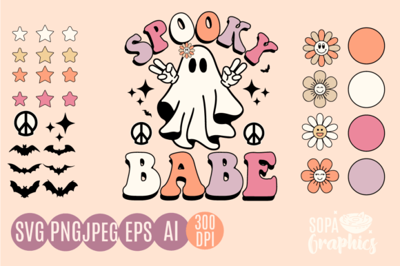 Retro Halloween Svg Spooky Babe Cute Png Review
