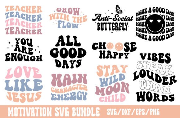 Retro Motivational Svg Bundle Review