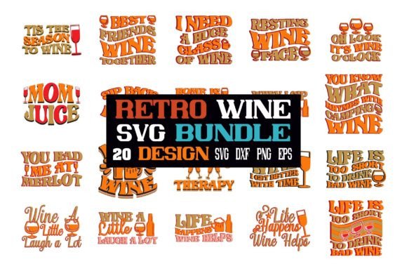 Retro Wine SVG Bundle Review